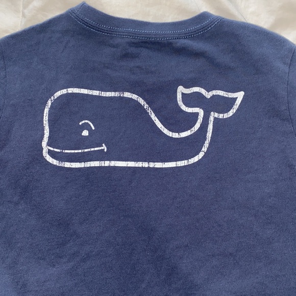 Not 4 Sale Vineyard vines long sleeved Pocket Vintage Whale Blue t-shirt Size 7 - Picture 5 of 7